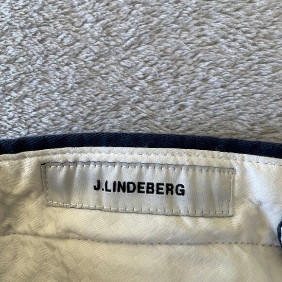 J Lindeberg Shorts Mens 32 Blue Linen Blend Golf Activewear Casual Classic - Picture 3 of 9